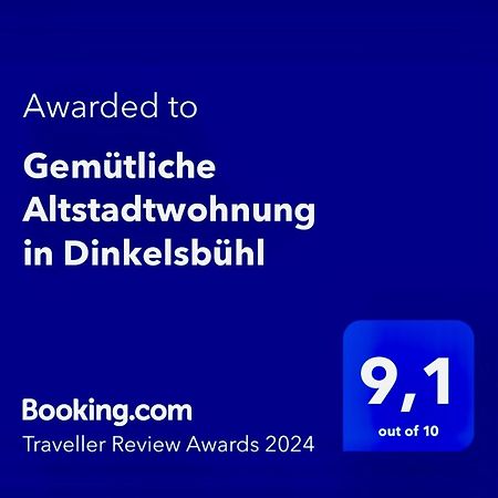 Gemuetliche Altstadtwohnung In Dinkelsbuehl Exterior photo